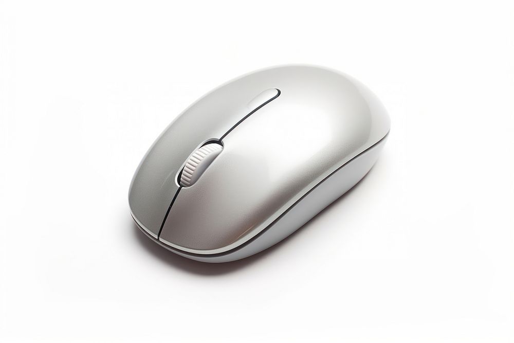 Computer mouse white background electronics technology. AI generated Image by rawpixel.