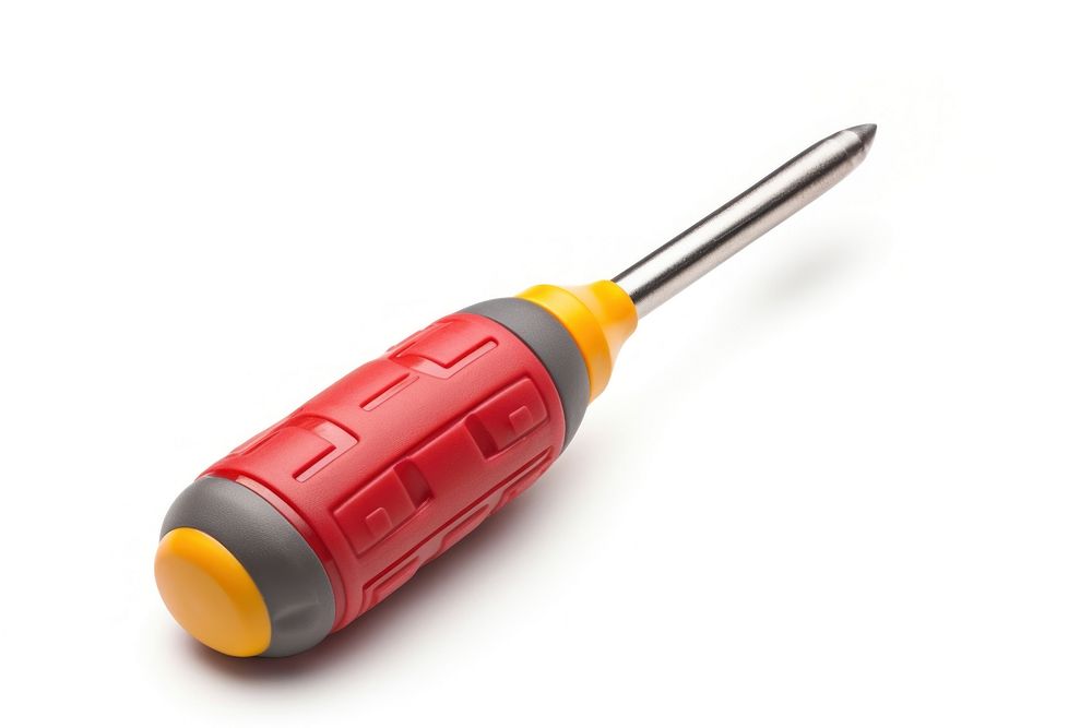 Screwdriver tool white background equipment. AI generated Image by rawpixel.