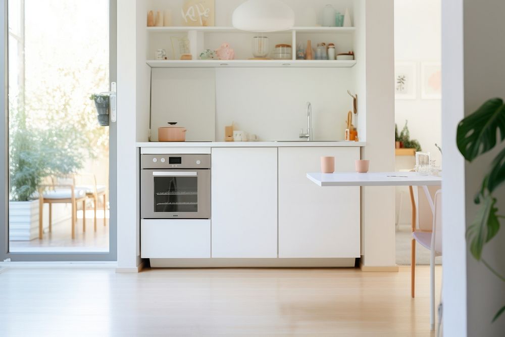 Minimal kitchen furniture appliance oven. AI generated Image by rawpixel.