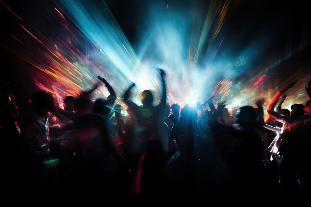 Nightclub nightlife concert dancing. AI generated Image by rawpixel.