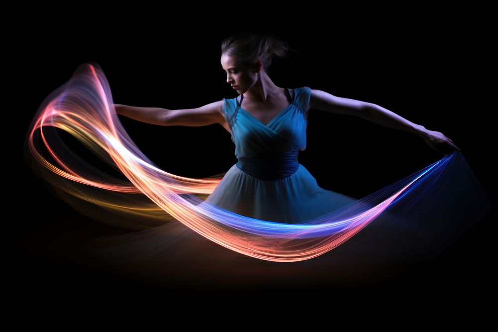 Woman dancer dancing motion speed. AI generated Image by rawpixel.