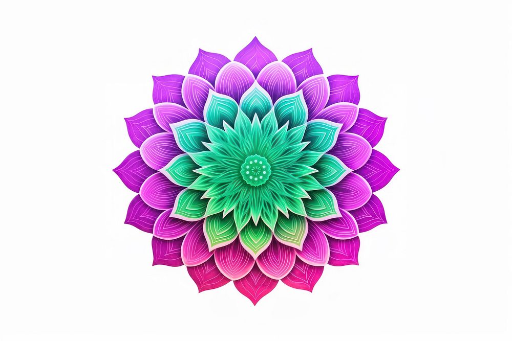Mandala purple flower pink. AI generated Image by rawpixel.