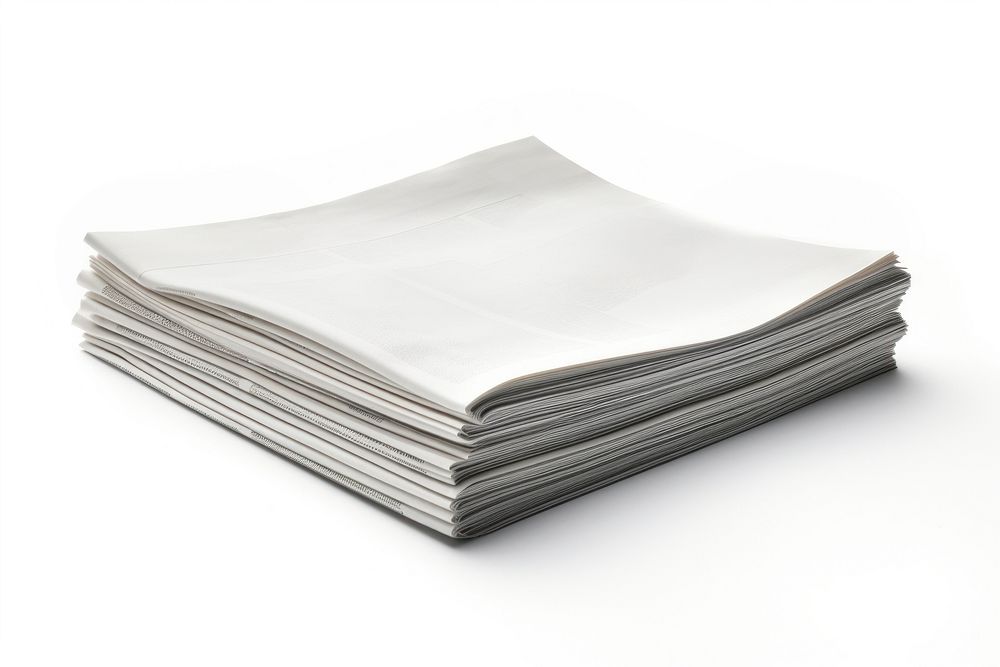 Newspaper white white background simplicity. AI generated Image by rawpixel.