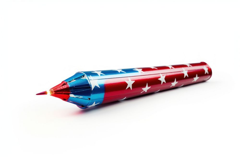 Pen red white background dynamite. AI generated Image by rawpixel.