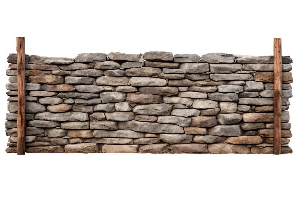 Stone wall architecture fence rock. AI generated Image by rawpixel.