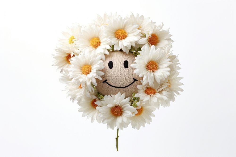 Smile flower blossom daisy. AI generated Image by rawpixel.