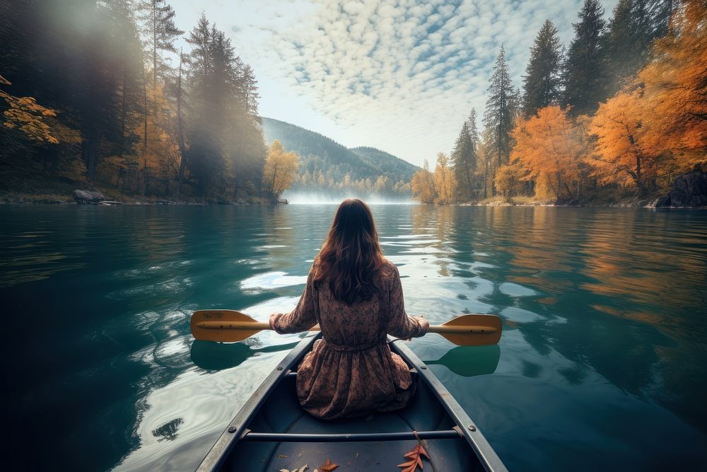 Nature lake outdoors vehicle. AI generated Image by rawpixel.