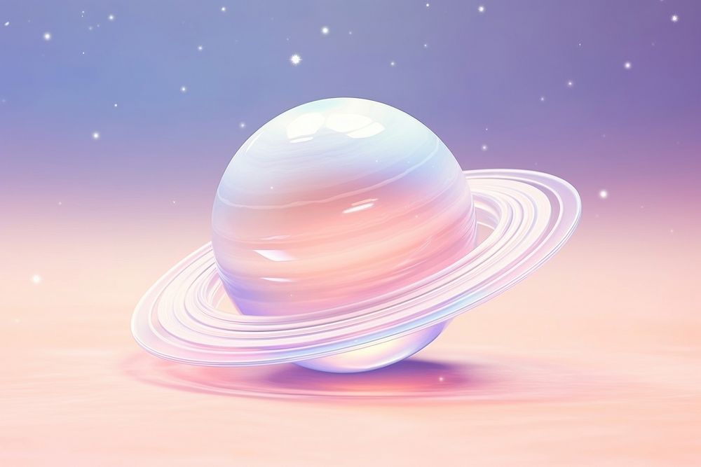 Saturn planet astronomy sphere space. AI generated Image by rawpixel.