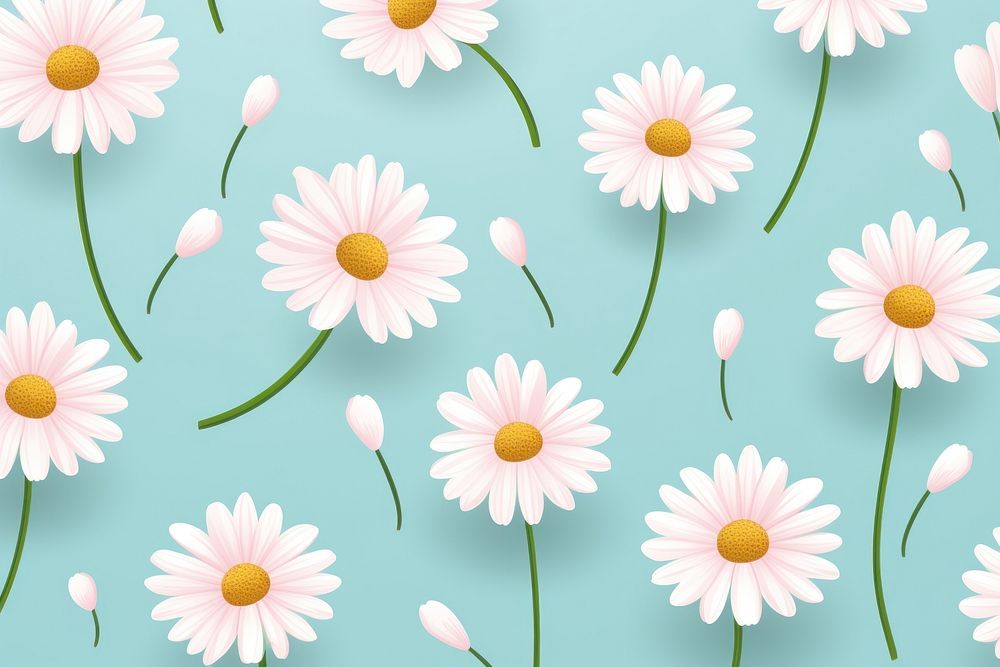 Cute background flower daisy backgrounds. AI generated Image by rawpixel.