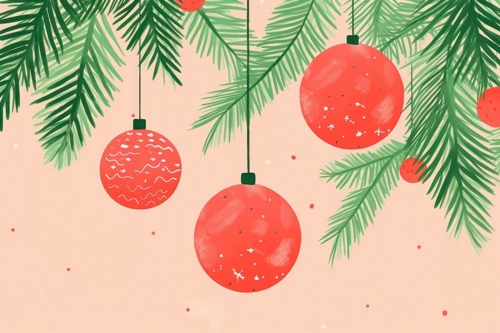 Christmas ornaments christmas plant tree. AI generated Image by rawpixel.
