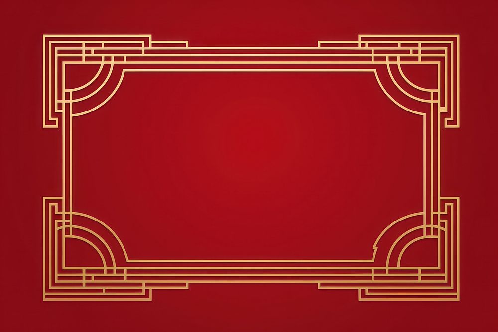 Chinese frame backgrounds line gold. AI generated Image by rawpixel.