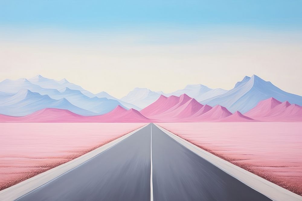 Road landscape mountain highway. AI generated Image by rawpixel.
