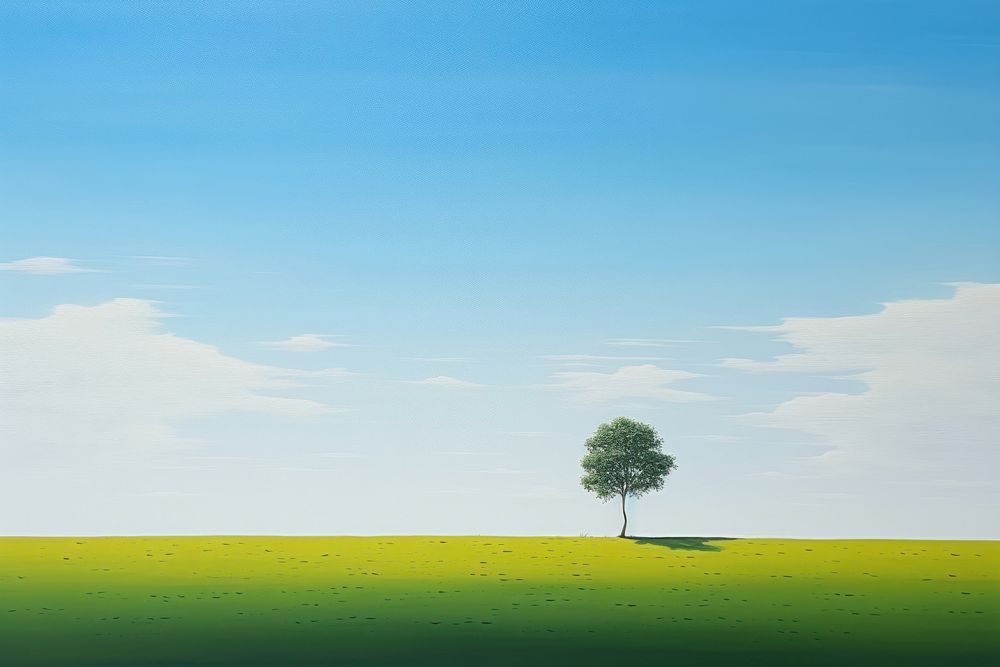 Spring landscape outdoors horizon. AI generated Image by rawpixel.