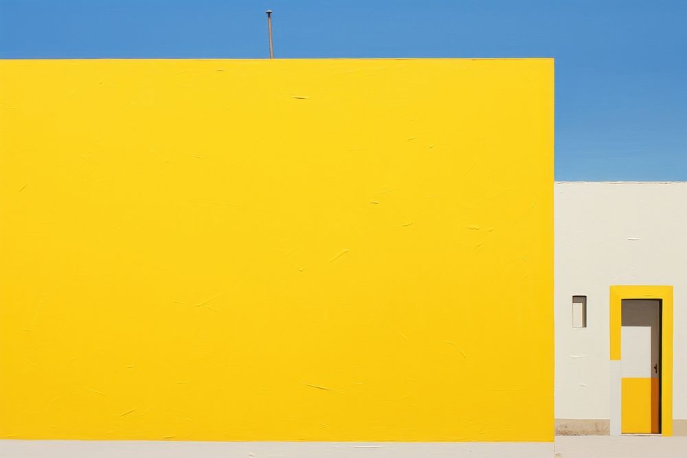 Yellow building architecture wall backgrounds. AI generated Image by rawpixel.