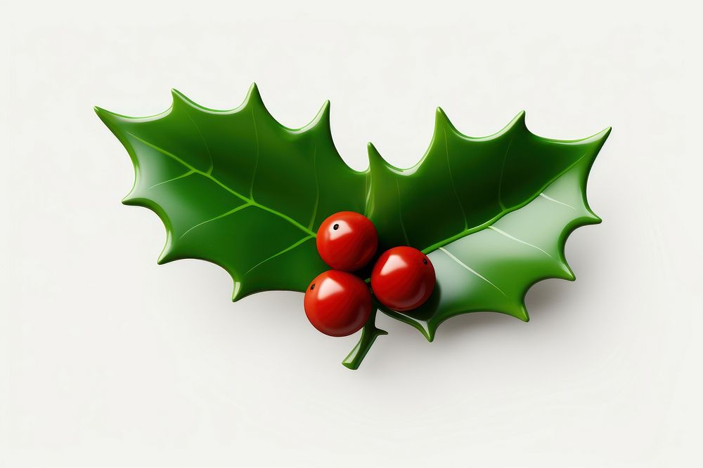 Holly Leaves cherry holly plant. AI generated Image by rawpixel.