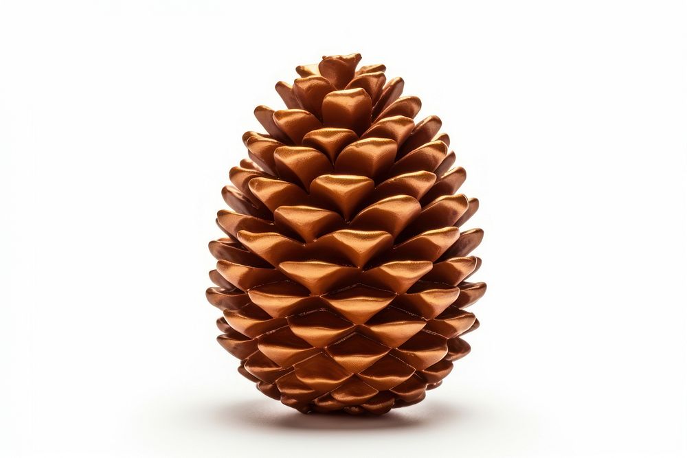 Pine cone plant tree white background. AI generated Image by rawpixel.