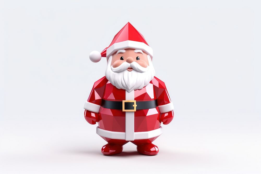 Rendeir santa toy figurine white background. AI generated Image by rawpixel.