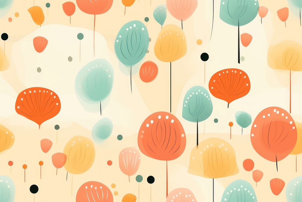Wallpaper abstract balloon pattern. AI generated Image by rawpixel.