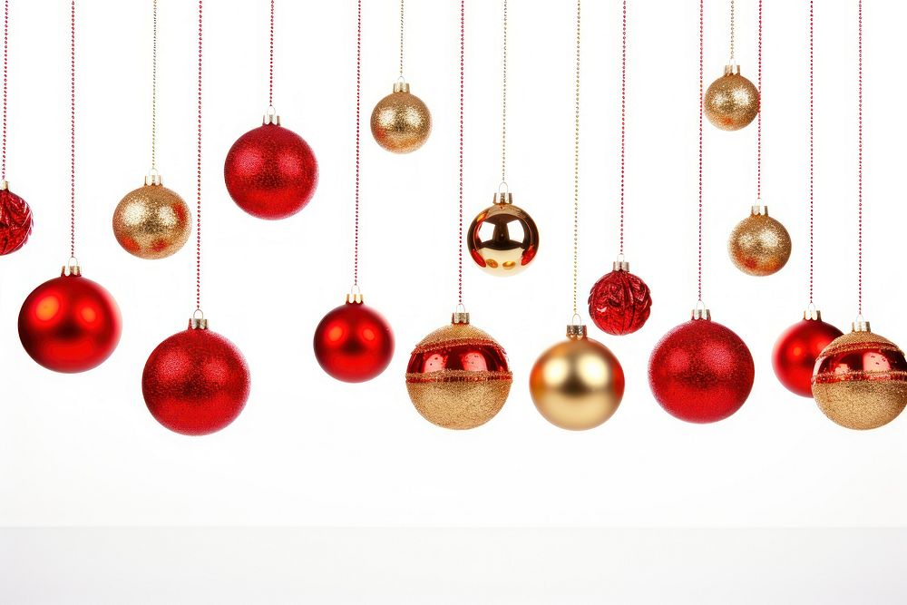 PNG Christmas ball gold red white background. AI generated Image by rawpixel.