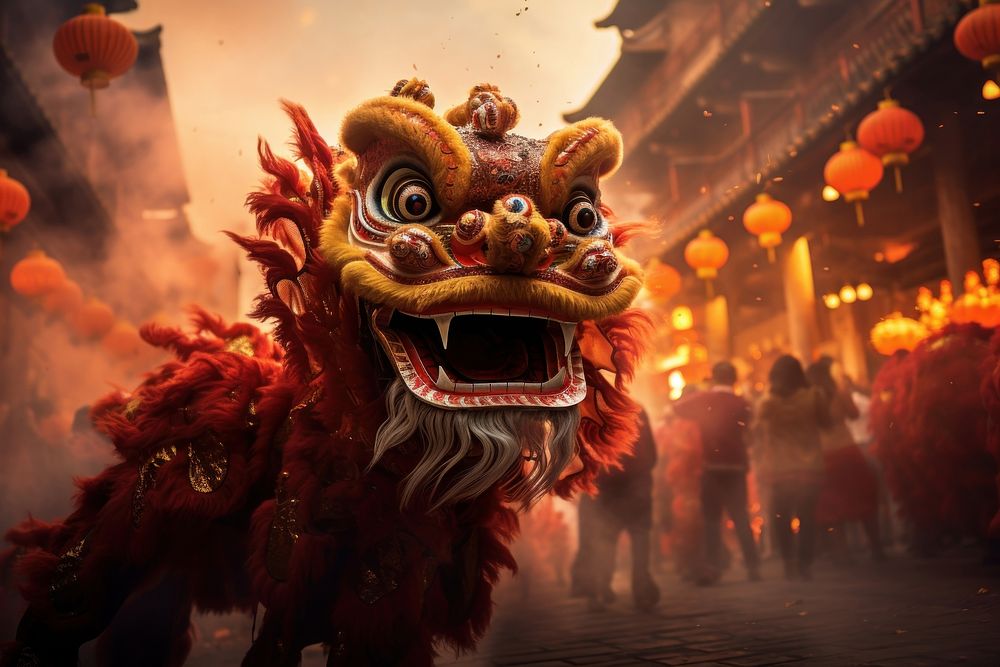 Dragon dance chinese festival dragon adult. AI generated Image by rawpixel.