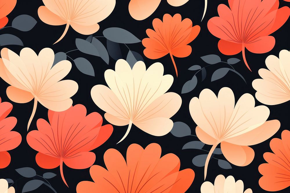 Wallpaper pattern flower plant. AI generated Image by rawpixel.