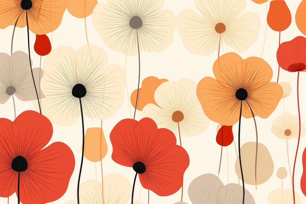 Wallpaper abstract pattern flower. AI generated Image by rawpixel.