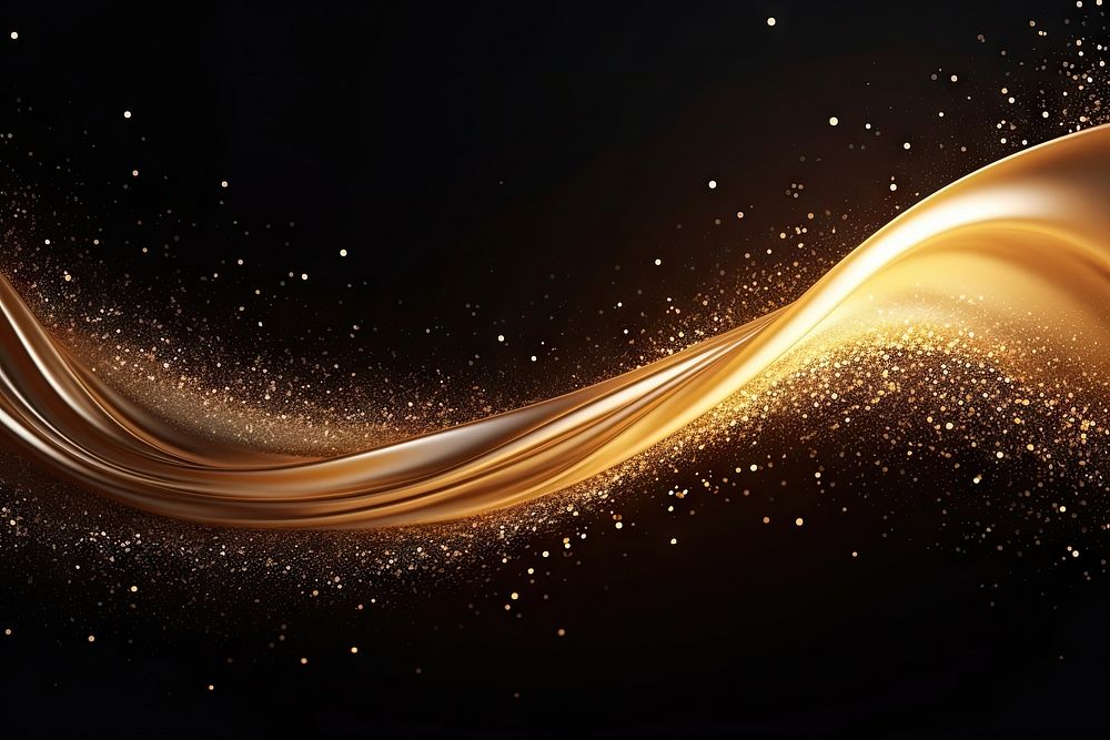 Luxury swirling gold light backgrounds abstract. AI generated Image by rawpixel.