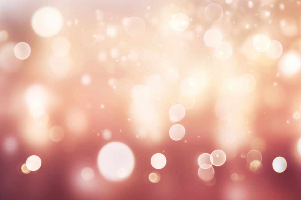 Warm pink bokeh light christmas outdoors. AI generated Image by rawpixel.