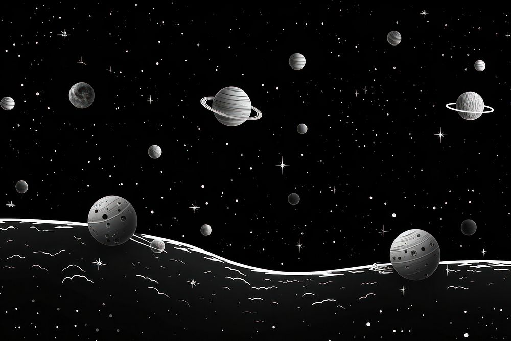 Universe astronomy outdoors planet. AI generated Image by rawpixel.