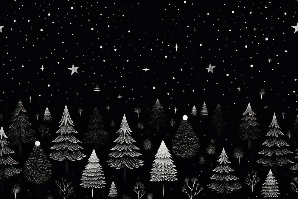 Christmas theme backgrounds nature night. AI generated Image by rawpixel.
