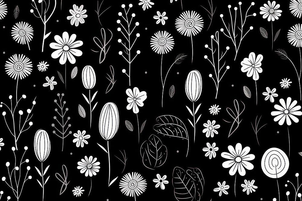 Florals backgrounds pattern flower. AI generated Image by rawpixel.