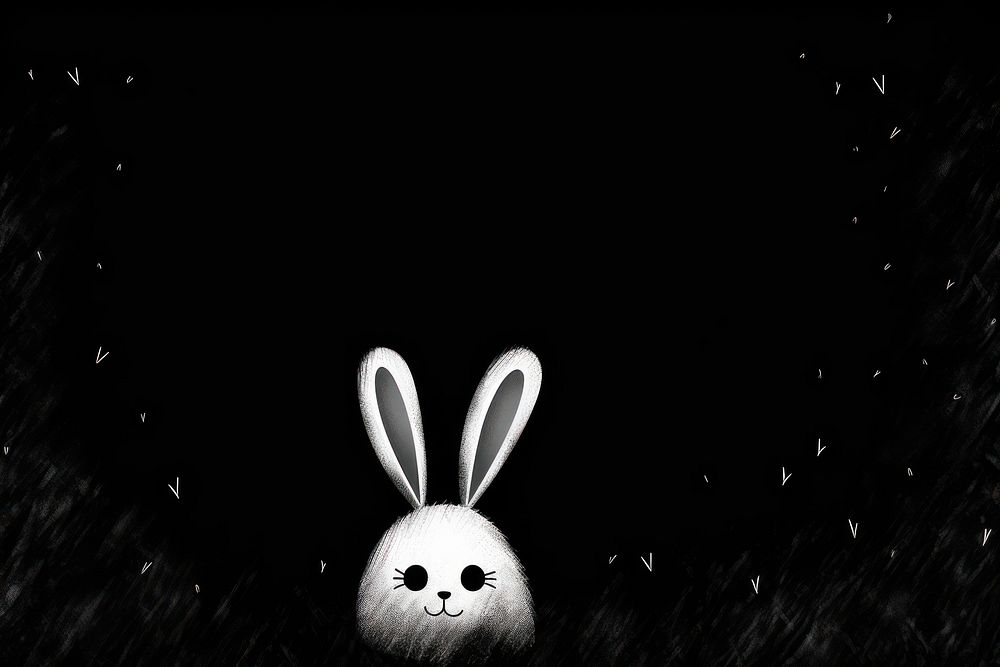 Rabbit animal mammal black. AI generated Image by rawpixel.