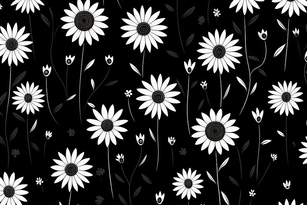 Sunflowers backgrounds pattern daisy. AI generated Image by rawpixel.