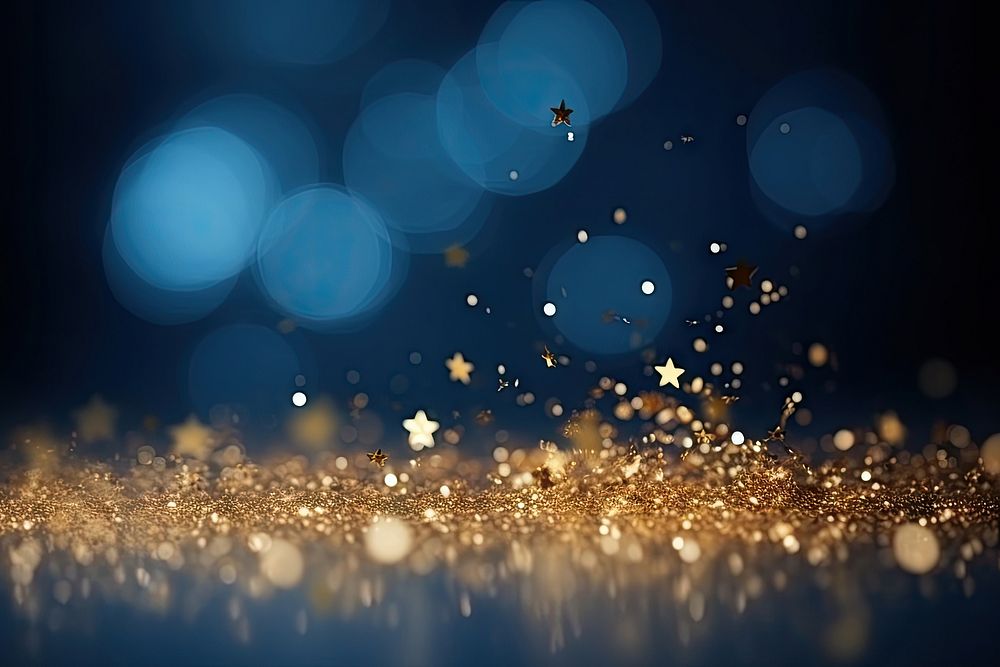 Gold stars light backgrounds christmas glitter. 