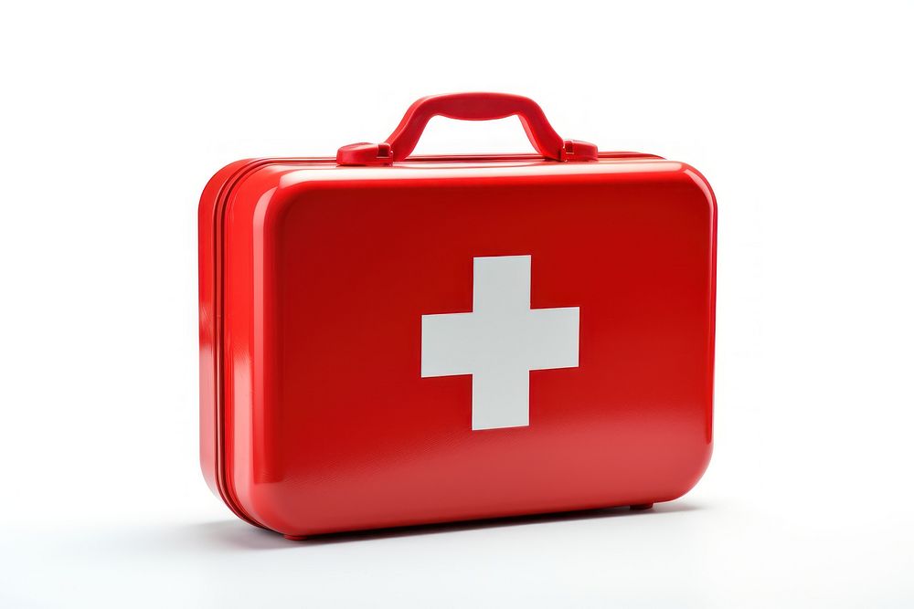 First aid kit furniture medicine suitcase. AI generated Image by rawpixel.