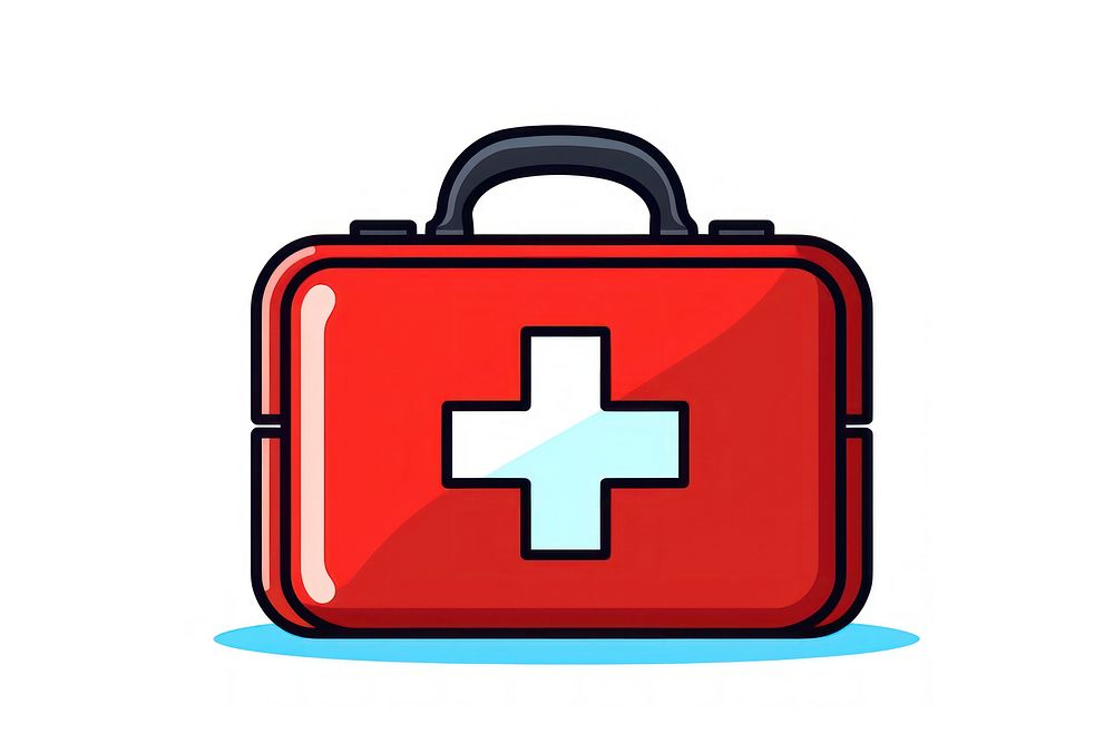 First aid kit stethoscope suitcase luggage. AI generated Image by rawpixel.
