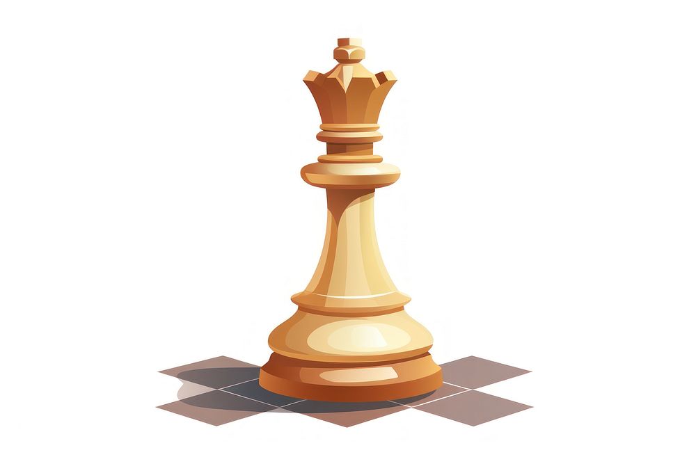 Chess trophy game white background. AI generated Image by rawpixel.