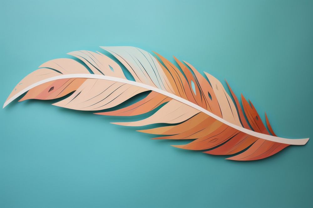 Small feather pattern nature plant. AI generated Image by rawpixel.