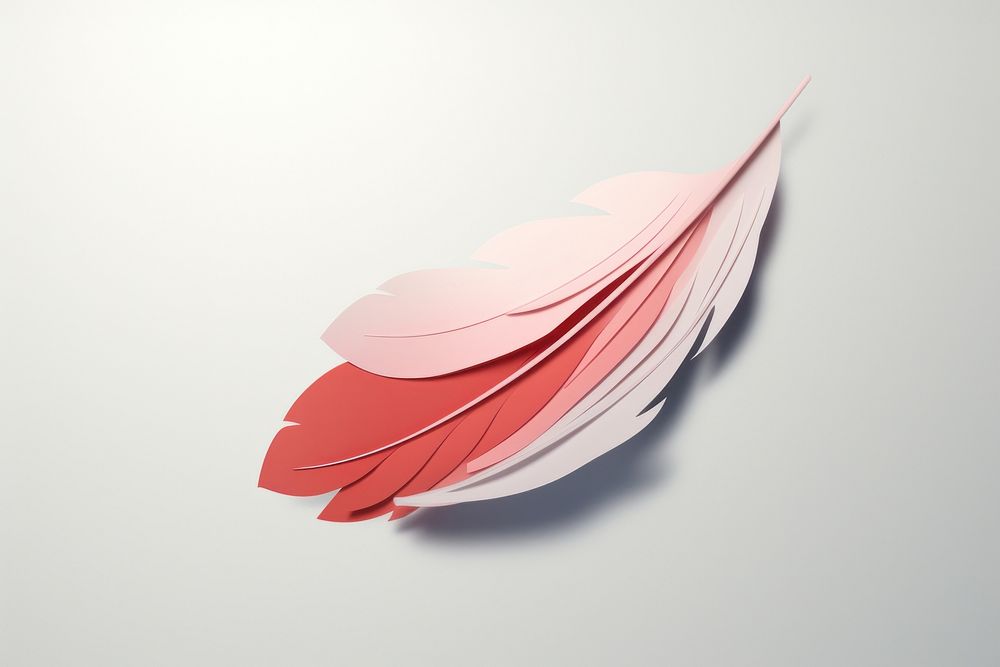 Small feather paper leaf logo. AI generated Image by rawpixel.