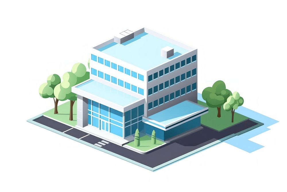 Hospital building architecture diagram. AI generated Image by rawpixel.
