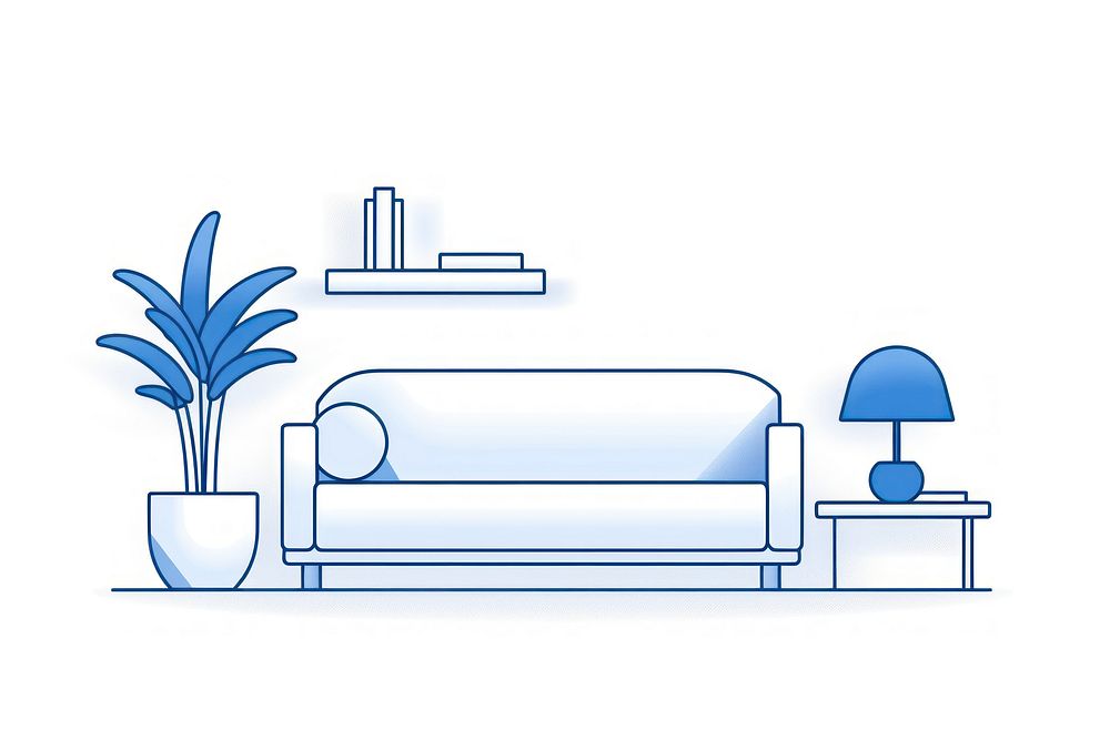 Living room icon architecture furniture. AI generated Image by rawpixel.