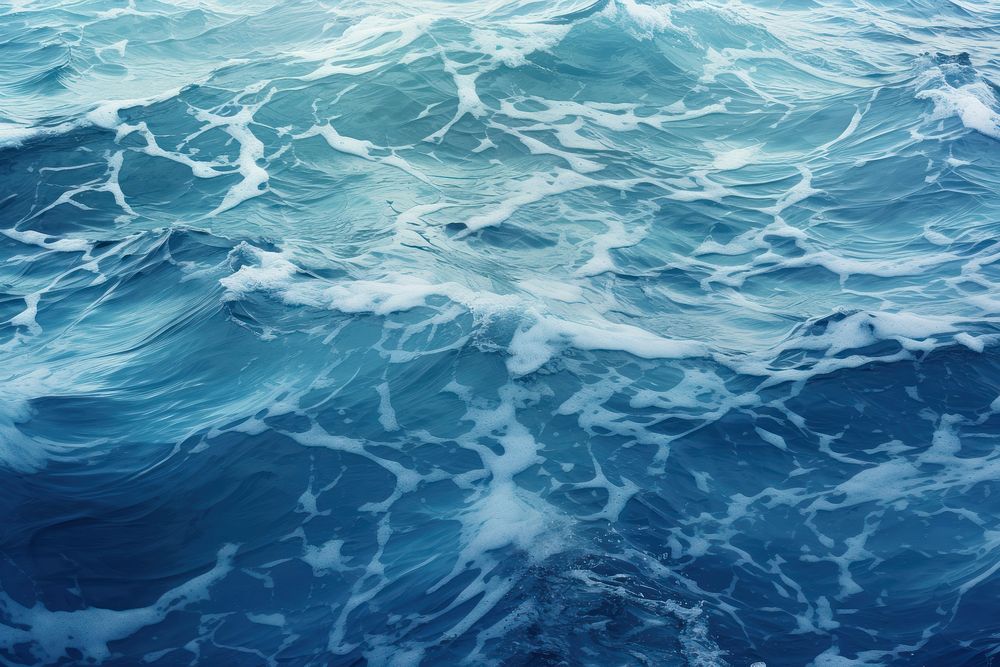 Wallpaper ocean outdoors nature. AI generated Image by rawpixel.