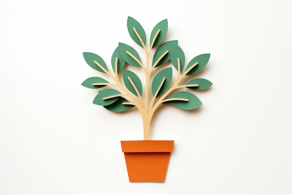 Mini plant craft leaf art. AI generated Image by rawpixel.
