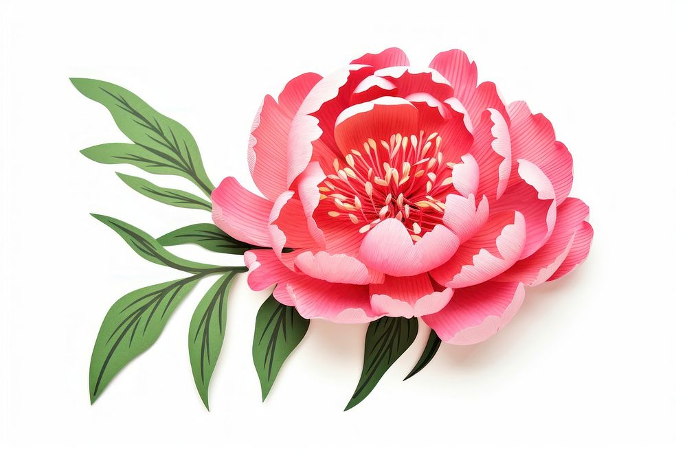 Flower peony petal plant. AI generated Image by rawpixel.