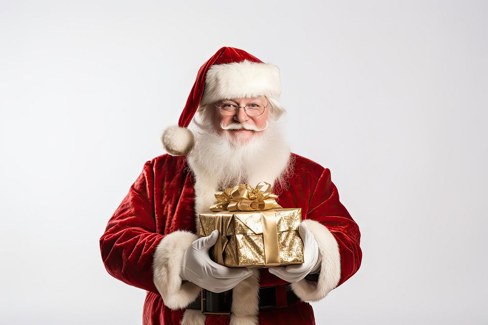 Santa christmas holding adult. AI generated Image by rawpixel.