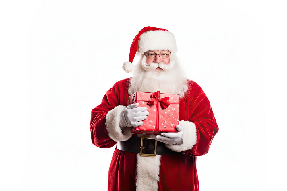 Santa christmas holding gift. AI generated Image by rawpixel.
