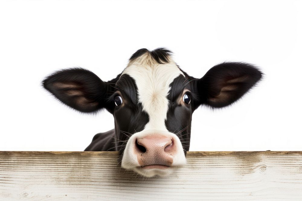 Holstein Friesian Cow cow livestock mammal. AI generated Image by rawpixel.