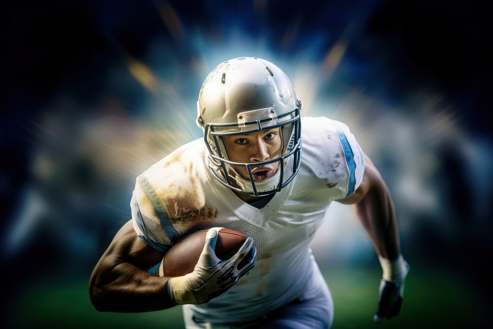 Football player helmet sports adult. AI generated Image by rawpixel.