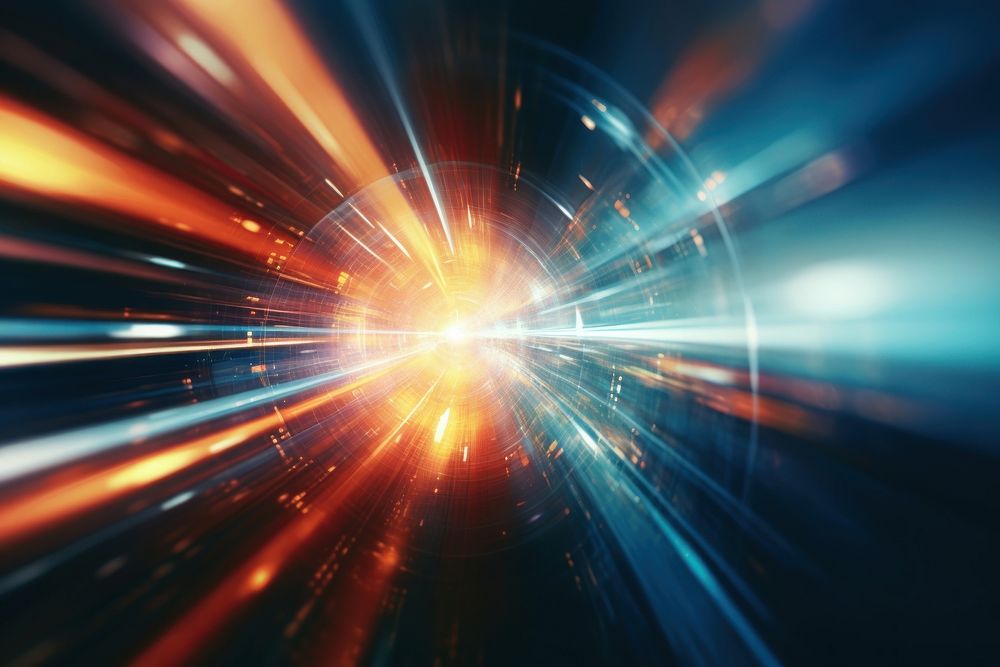 Global light speed night. AI generated Image by rawpixel.