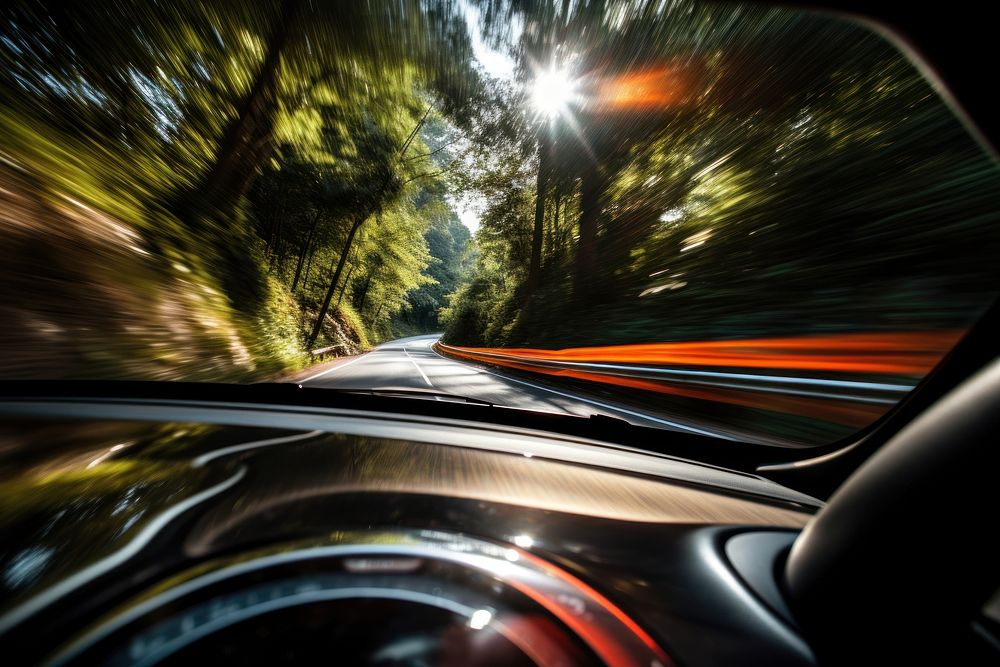 Car vehicle speed light. AI generated Image by rawpixel.
